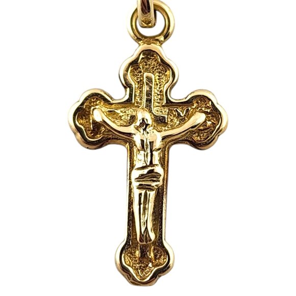 14 Karat Yellow Gold Crucifix Charm #19402